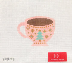 TRUNK SHOW- Stitch Rock Designs #SRD-45 Pink Coffee Mug