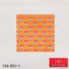 TRUNK SHOW- Stitch Rock Designs #SRD-65O4 Orange Tulips (4 inch)