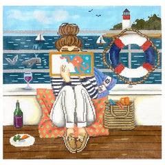 Gayla Elliott GEP335 Stitching Girl Boat