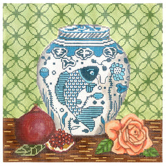 Gayla Elliott GEP348 Koi Ginger Jar