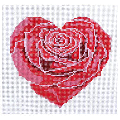 Laura Love Designs LL-ORN-12A Rose Heart Large