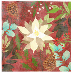 Laura Love Designs LL-PW-1225A Botanical Pillow - Red