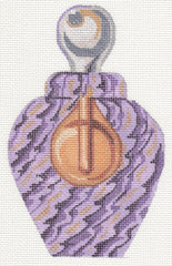 Labors of Love LL150O Purple Venetian Glass Perfume Bottle