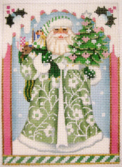 Melissa Shirley 924LL Wintergreen Santa Ornament