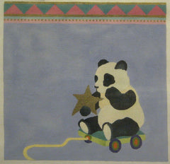 Nan Hempel Panda on Skateboard