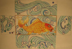 Needlepoint of Back Bay # D60