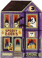 Melissa Shirley 1191A Spooky Books Shop Halloween Town