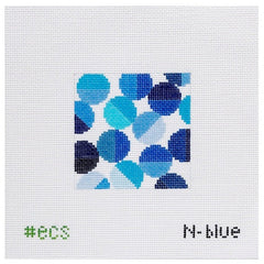 TRUNK SHOW: Elizabeth Crane Swartz N-BLUE Blue Square Coaster