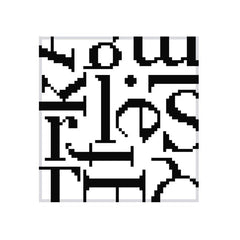 TRUNK SHOW: Elizabeth Crane Swartz N-G1 Glyph Square Coaster