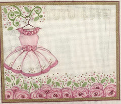 Alice Peterson 3796 Tutu & Roses Birth Announcement