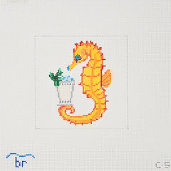 TRUNK SHOW: Blue Ridge Stitchery C5 Seahorse & Mint Julep