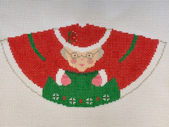 TRUNK SHOW: Blue Ridge Stitchery CL2 Mrs. Claus - 3d cone w/ feet