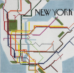 Evelyn Designs #E06 NY Subway Map - Large