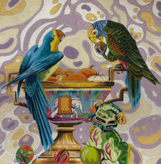 TRUNK SHOW: Colors of Praise AN603 Parrots with Fruit Bowl