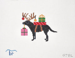 TRUNK SHOW: Blue Ridge Stitchery G7-BL Special Delivery - black lab