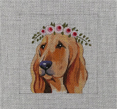 TRUNK SHOW: Colors of Praise IN091 Bloodhound with Floral Crown