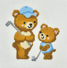 The Painted Stitch PS-526 Golf Bear Buddies