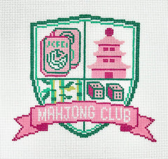 The Painted Stitch PS-514 Mahjong Club Crest