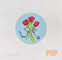 TRUNK SHOW: Pop! Needle Arts POP-267 Floral Bouquet Round - French Blue