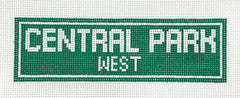The Painted Stitch PS-578 Central Park West Street Sign