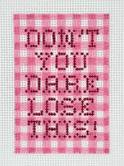 What's The Stitch WTS-87 Don't You Dare Lose This! Insert