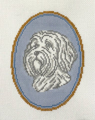 Atlantic Blue Canvas RS-224 Havanese Cameo