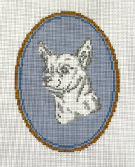 Atlantic Blue Canvas RS-216 Chihuahua Cameo