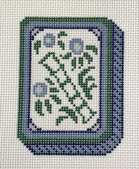 KCN Designers KCD3147 Blue Mahjong Tile