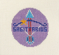 Doolittle Stitchery TZ111 Sagittarius Bag Tag