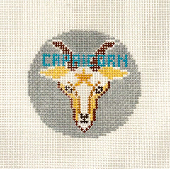 Doolittle Stitchery TZ112 Capricorn Bag Tag