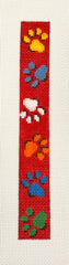 Susan Roberts 2294 Red Paw Print Key Fob