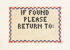 Rachel Barri Designs RR231-MI If Found Please Return To Insert
