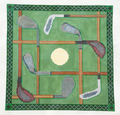 The Gingham Stitchery SS58 Vintage Golf Pillow