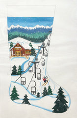 Alice Peterson 4429 Skiing Stocking