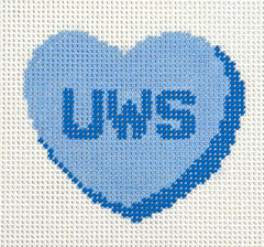 The Painted Stitch PS-573 UWS Converstation Heart BLUE
