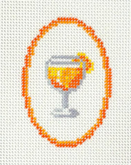 The Painted Stitch DLB-131 Aperol Spritz Bag Tag