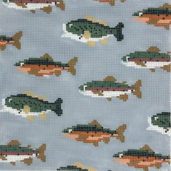 Dogwood Needlepoint AGL-072 Stream of Fish
