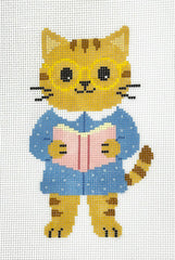 CMC Stitches CMC145 Reading Kitty