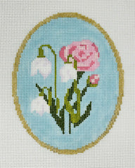 Atlantic Blue Canvas ABC-JAN Birth Flowers: January