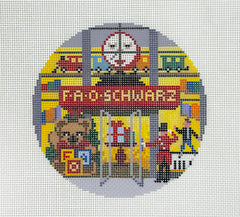 The Gingham Stitchery KDS104 FAO Schwarz Storefront Round