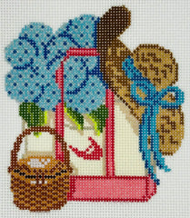 Wheelhaus Needlepoint WN-BT-110 ACK Nantucket Tote