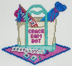 Wheelhaus Needlepoint WN-BT-12-4 Mahjong Tote