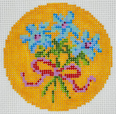 POP! Needle Arts POP70 Yellow Floral Bouquet Round