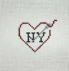 Annie & Co. AC.OL-01 NY Thread Heart Bag Charm