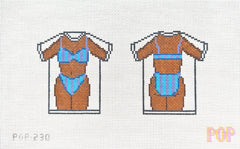 TRUNK SHOW: Pop! Needle Arts POP-230 Bikini Shirt - Teal