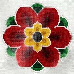 Laura Love Designs LL-IN-3D Red Geometric Flower