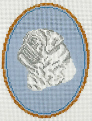 Atlantic Blue Canvas RS-215 Pug Cameo
