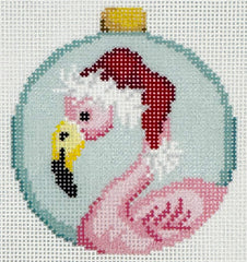 Needlepoint To Go NTG-TS308 Flamingo Santa Ball Ornament
