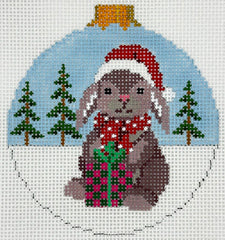 Susan Roberts 7248-13 Rabbit Present Ornament