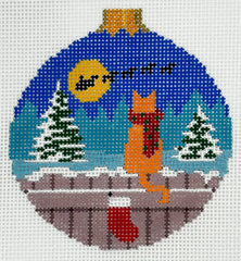 Susan Roberts 7214-13 Cat Waiting Ornament